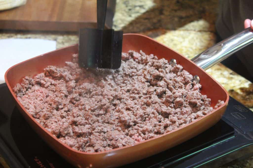 Ground Beef in pan
