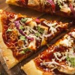Healthy BBQ Chicken Pizza in 15 minutes with 5 ingredients
